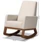 Baxton Studio Yashiya Rocking Chair in Light Beige, , large