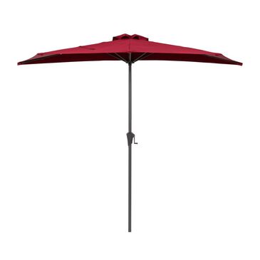 CorLiving 8.5" Ruby Red UV Resistant Half Umbrella without Base, , large