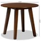 Baxton Studio Ela Dining Table in Walnut Brown - Table Only, , large