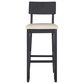 Linon Home Decor Jorissen Bar Stool in Dark Charcoal, , large