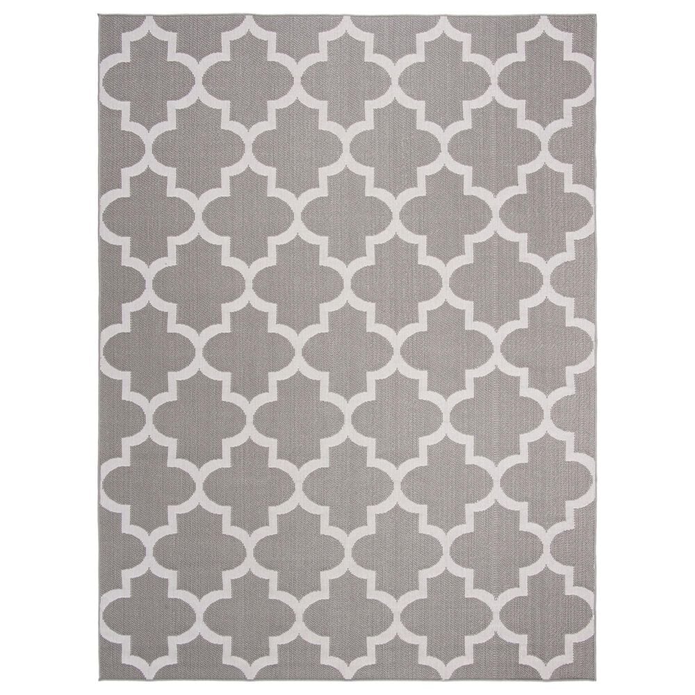Safavieh Bermuda BMU804F 8" x 10" Grey and Ivory Indoor/Outdoor Area Performance Rug, , large