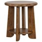 Nicolette Home Tanner Round End Table in Tawny Brown, , large