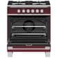 Fisher & Paykel 30" Freestanding Classic Gas Range in Red, , large