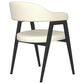 Amisco Carmen 60" Round Dining Table and 6 Upholstered Dining Chairs, , large
