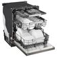 LG 24" Built-In Pocket Handle Dishwasher with 3rd Rack in Black Stainless Steel, , large