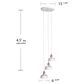 Southern Enterprises Renmarco 3-Light Cluster Pendant in Antique Brass and White, , large