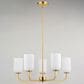 Vaxcel International Co. Ltd. Shelby 5-Light Chandelier in Natural Brass, , large