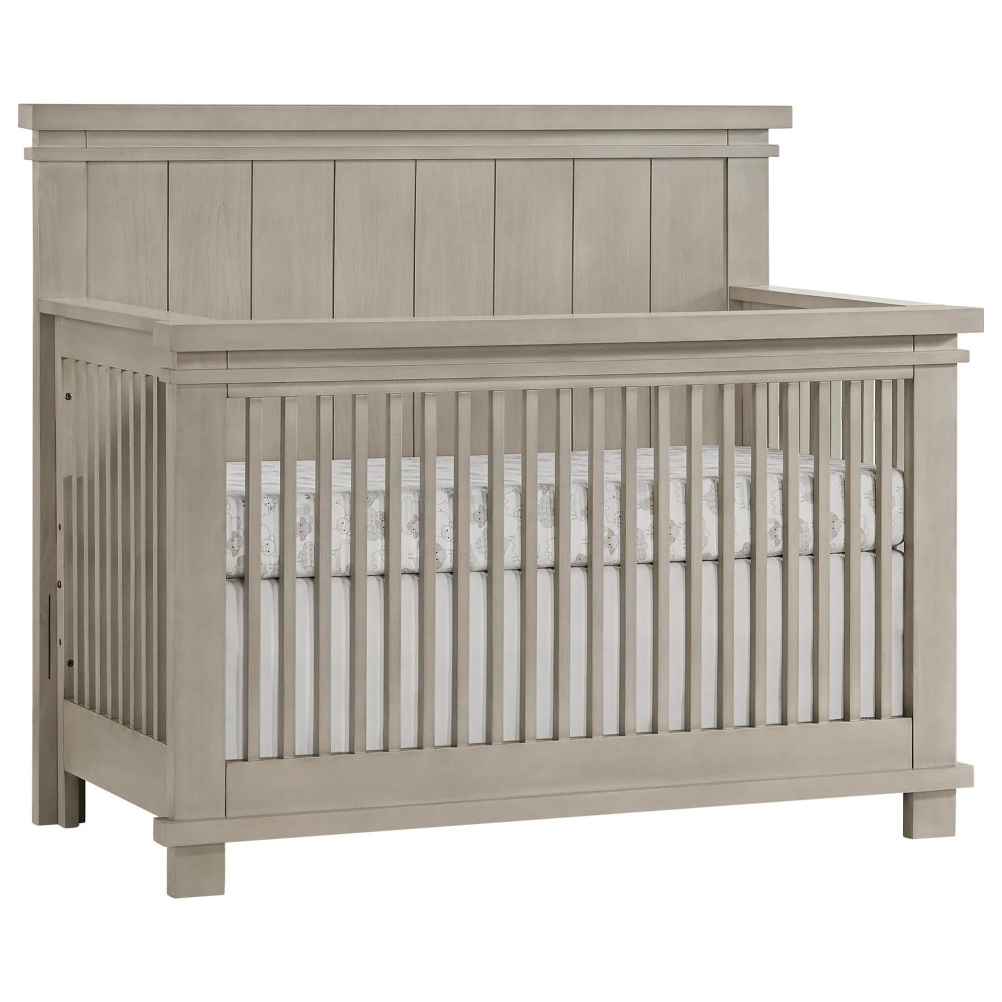 Oxford Baby Hampton 4 In 1 Convertible Crib in Stone Wash