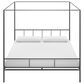 Novogratz Marion King Canopy Bed in Dark Gray, , large