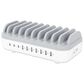 Manhattan 10-Port USB Charging Station in White and Gray, , large