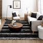 Karastan Traverse Lanes 8" x 10" Charcoal Area Rug, , large