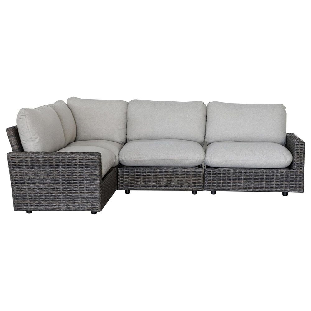 Summit Home St. Thomas 5-Piece Patio Sectional in Gray, , large