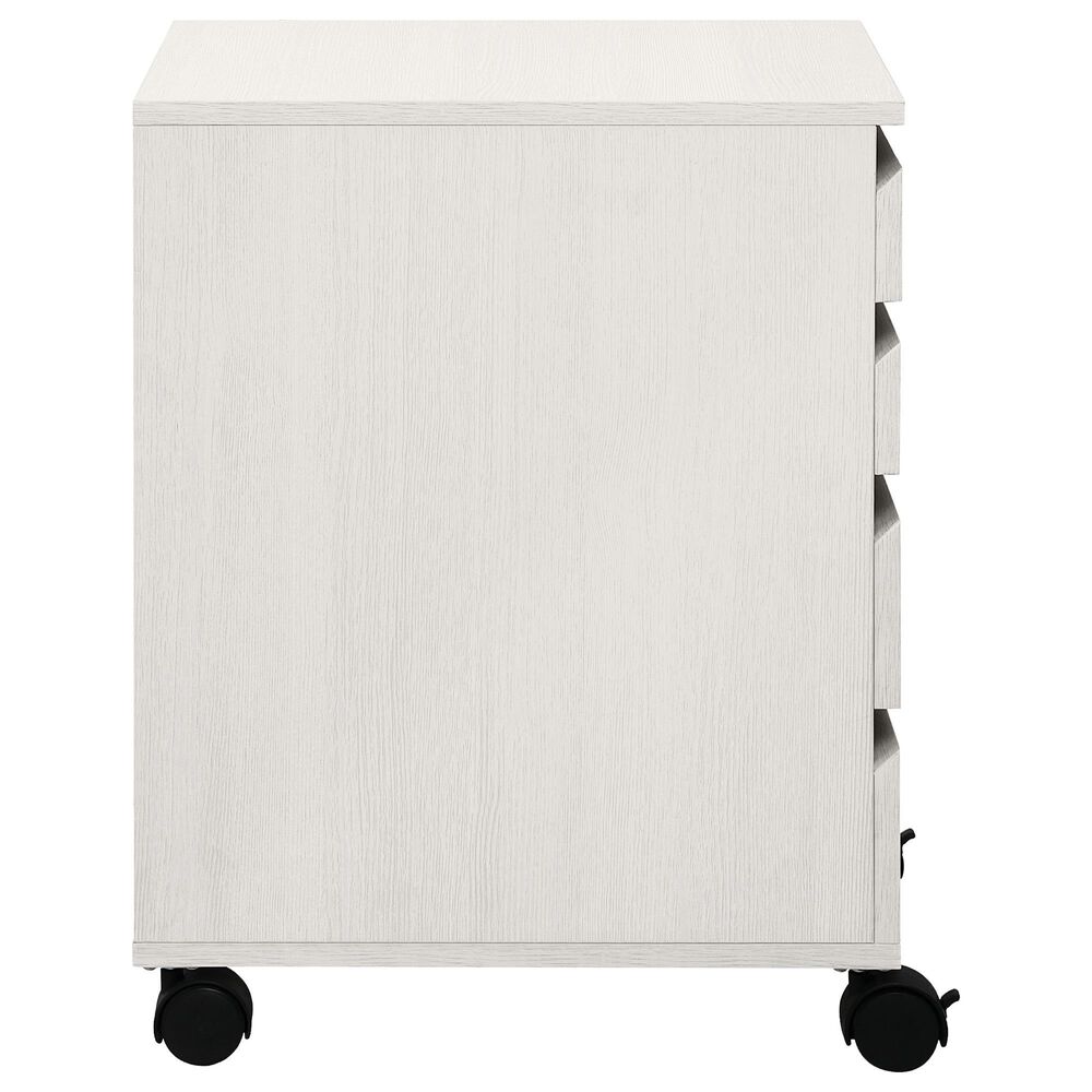 Valor Living Holly 4-Drawer Mobile Storage Cart in White Oak, , large