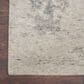 Nourison Silk Shadows 7"9" x 9"9" Ivory and Silver Area Rug, , large