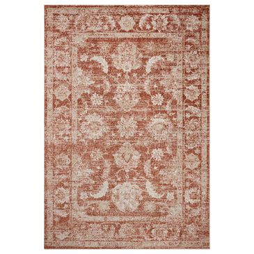 Loloi Odette 4" x 6" Rust and Ivory Area Rug, , large