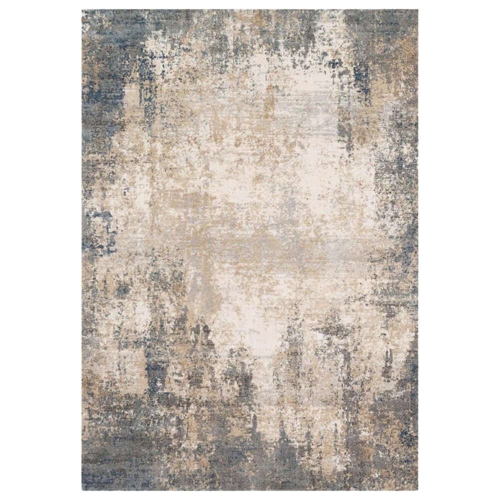 Loloi II Teagan TEA-08 3"4" x 5"7" Ivory and Mist Scatter Rug, , large
