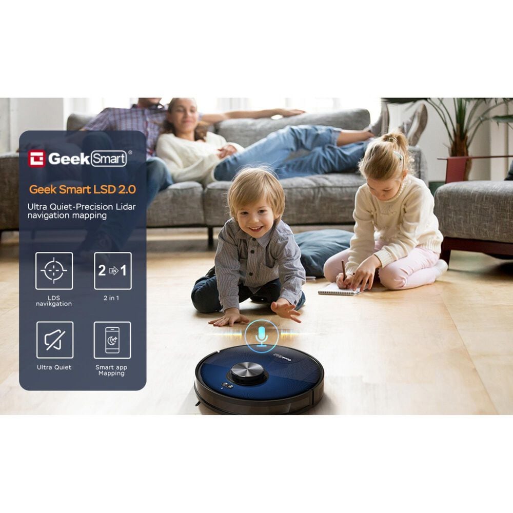 HOMLUX Smart L7 Robot Vacuum Cleaner and Mop in Black, , large