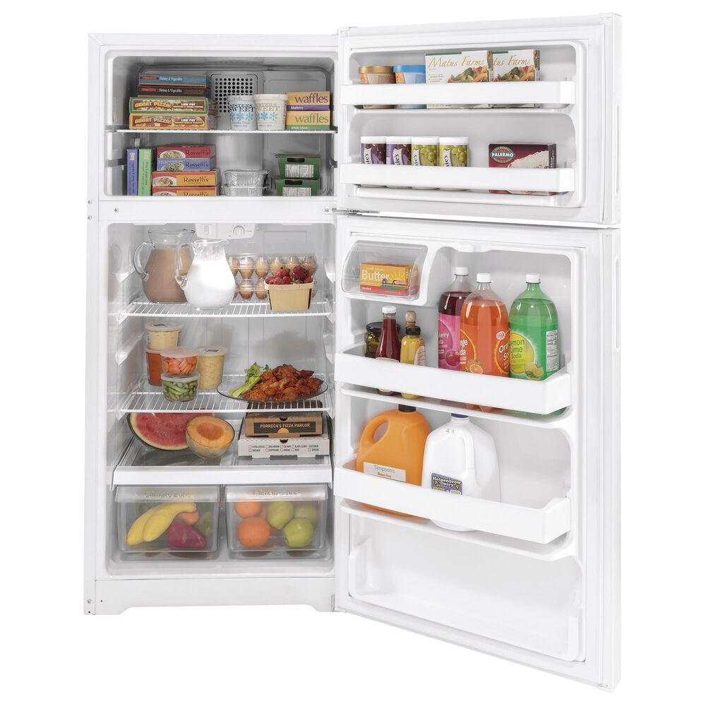 GE Appliances 16.6 Cu. Ft. Top Freezer Refrigerator Energy Star in White, , large