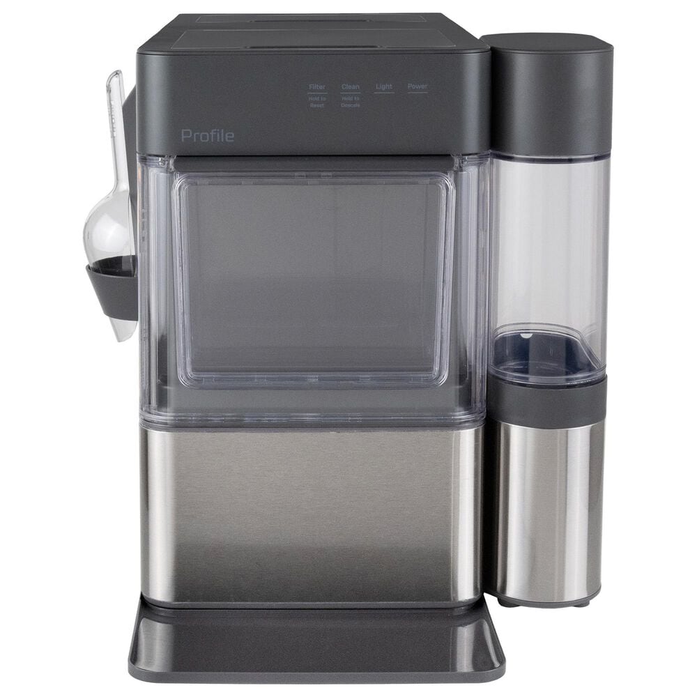 GE Profile Opal Mini Pro Nugget Ice Maker with Side Tank in Stainless Steel and Charcoal Gray, , large