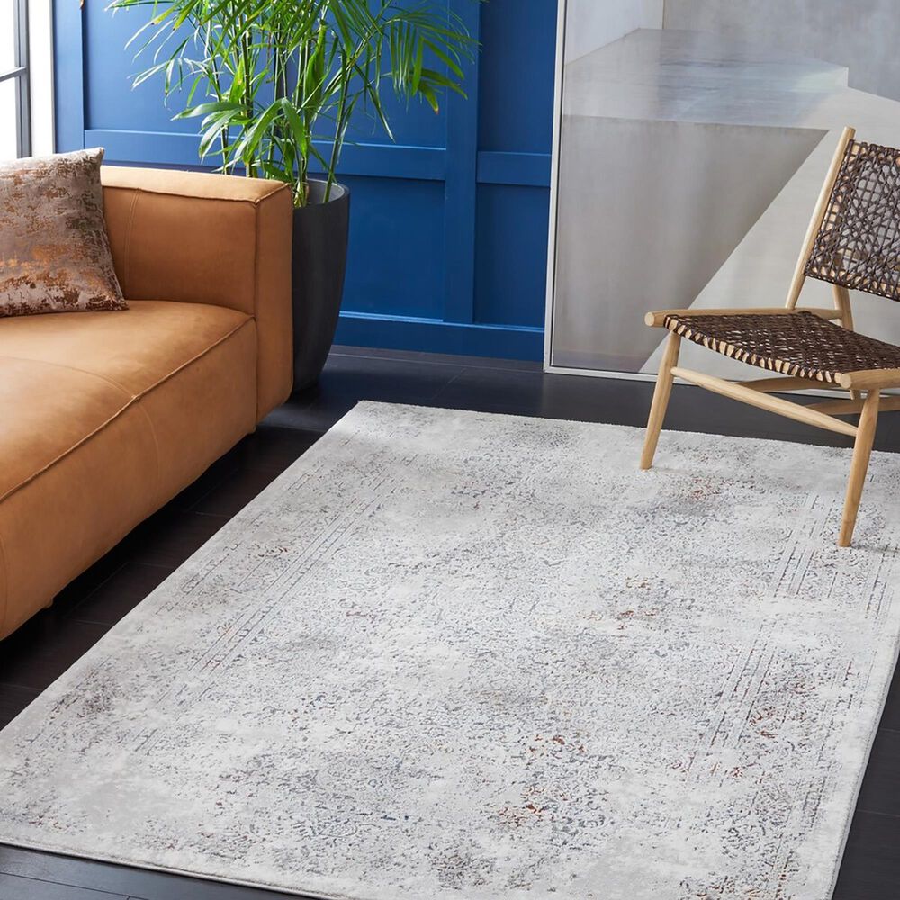 Safavieh Craft CFT955F 5&#39;5&quot; x 7&#39;7&quot; Grey and Blue Area Rug, , large