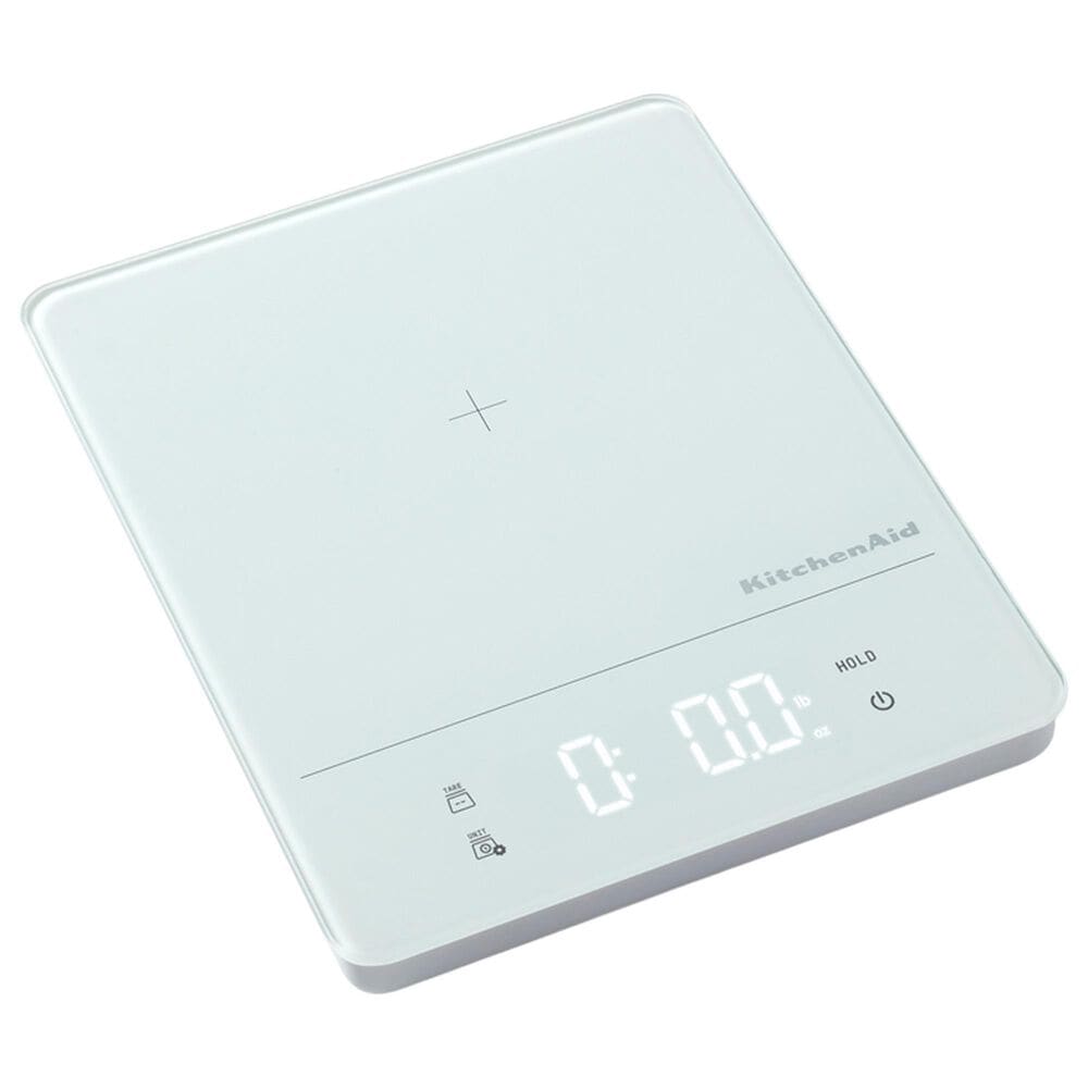 KitchenAid Digital Waterproof Kitchen Scale in White, , large