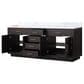 Lexora Home Abbey 80" Double Bathroom Vanity in Black Oak with 2 cm White Carrara Marble Top and Rectangular Sinks, , large
