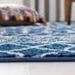 Safavieh Tulum TUL270 3" Square Navy and Ivory Area Rug, , large