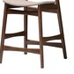 Baxton Studio Latina Counter Stool with Light Grey Cushion in Walnut (Set of 2), , large