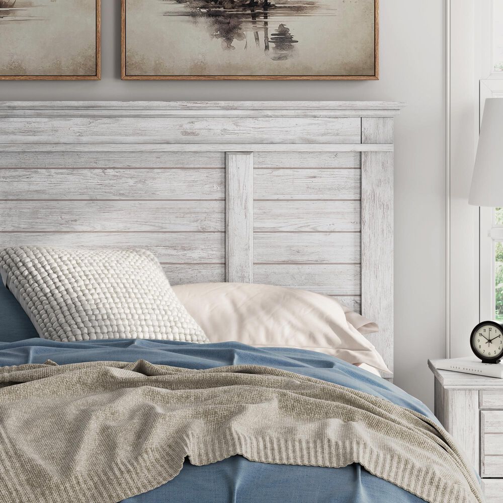 Ashley Makidern Queen Storage Bed with Two Drawers in Whitewash, , large