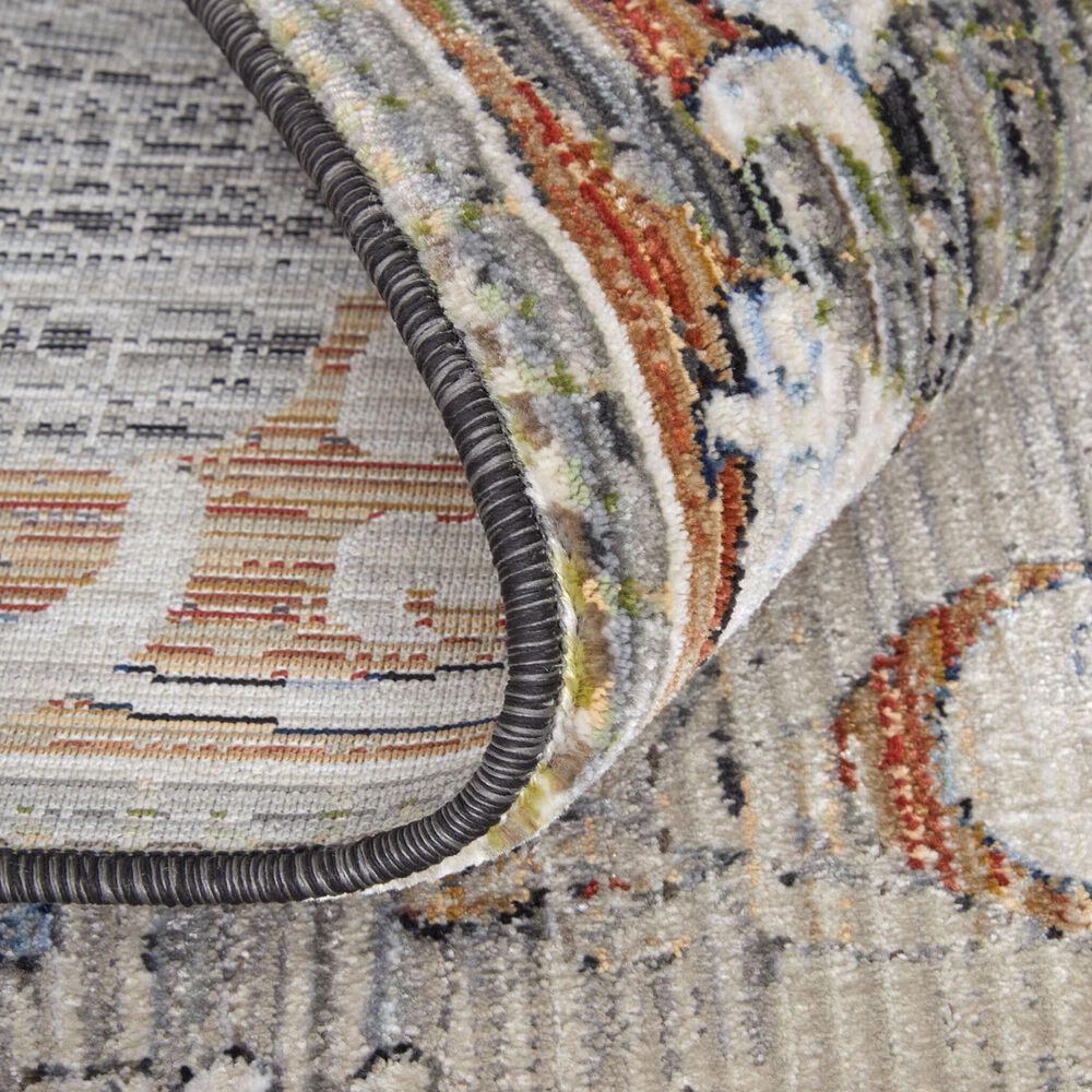 Feizy Melrose 7&#39;10&quot; x 10&#39;3&quot; Gray and Rust Area Rug, , large
