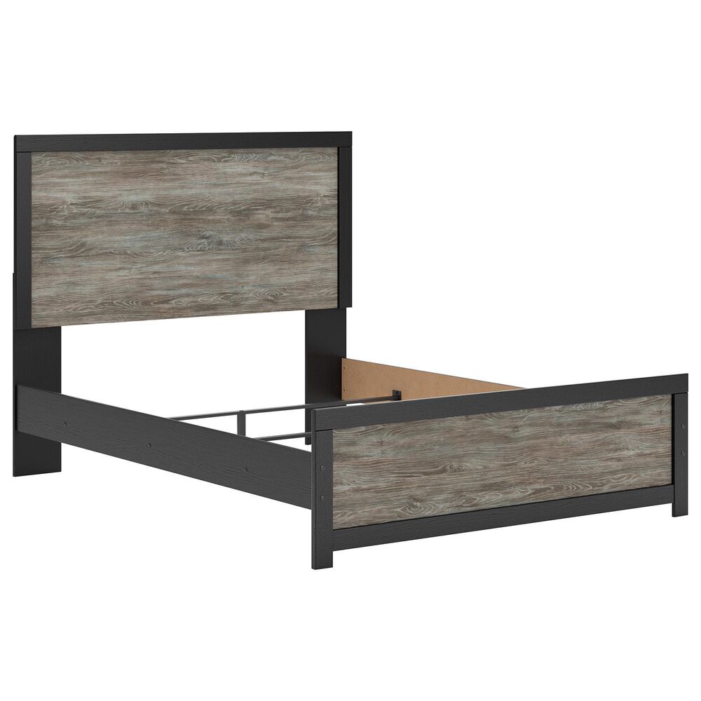 Ashley Broachmyn 4-Piece Queen Panel Bedroom Set in Black and Gray, , large