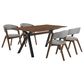 Blue River Laredo and Rowan 5-Piece Dining Set in Walnut and Black, , large