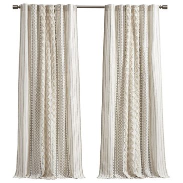 Hampton Park Imani 84" x 50" Curtain Panel in Ivory, , large