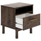 Ashley Calverson 1-Drawer Nightstand in Mocha, , large