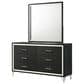 Coaster Tisdall and Lucia 3-Piece Queen Bedroom Set in Black and Chrome, , large