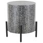 Maple and Jade Handmade Mosaic Inlay Geometric Accent End Table in Multicolored, , large