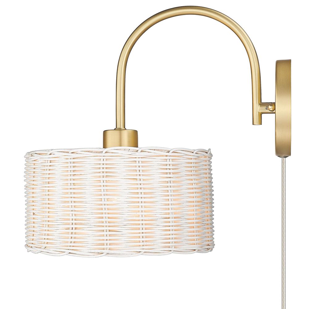 Golden Lighting Erma 1-Light Wall Sconce in Brushed Champagne Bronze, , large