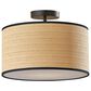 Adesso Harvest 1-Light Flush Mount in Black, , large