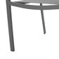 Hearth and Haven Outdoor Modern Aluminum Dining Chair with Mesh Seat in Dark Gray (Set of 2), , large