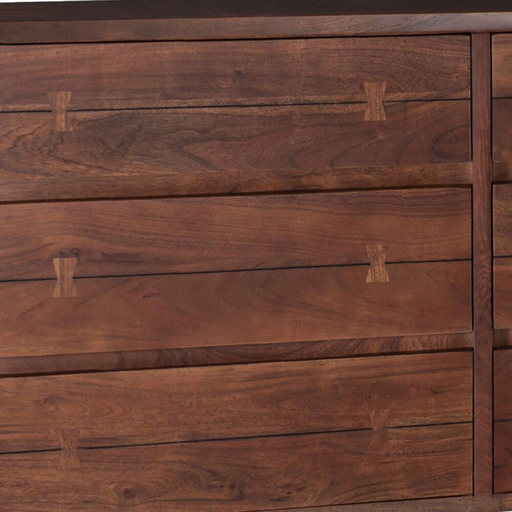 Home Trends &amp; Design Aspen 4-Piece King Bedroom Set in Walnut Brown and Antique Zinc, , large