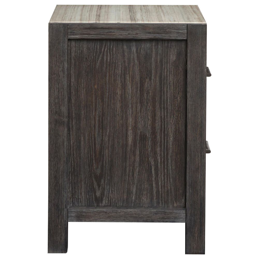 Nicolette Home Plum Creek 4 Piece King Panel Bedroom Set in Ravenwood Black, , large