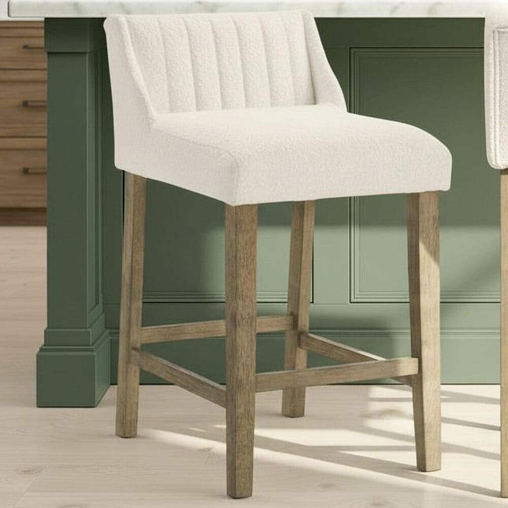 Armen Living Fauna Counter Height Stool in Putty Brown, , large
