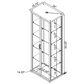 Coaster Aero 5-Shelf Display Curio Cabinet in Black and Clear, , large