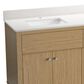 Kohler Alouette 72" Double Bathroom Vanity in Light Oak with 2 cm White Quartz Top and Rectangular Sinks, , large