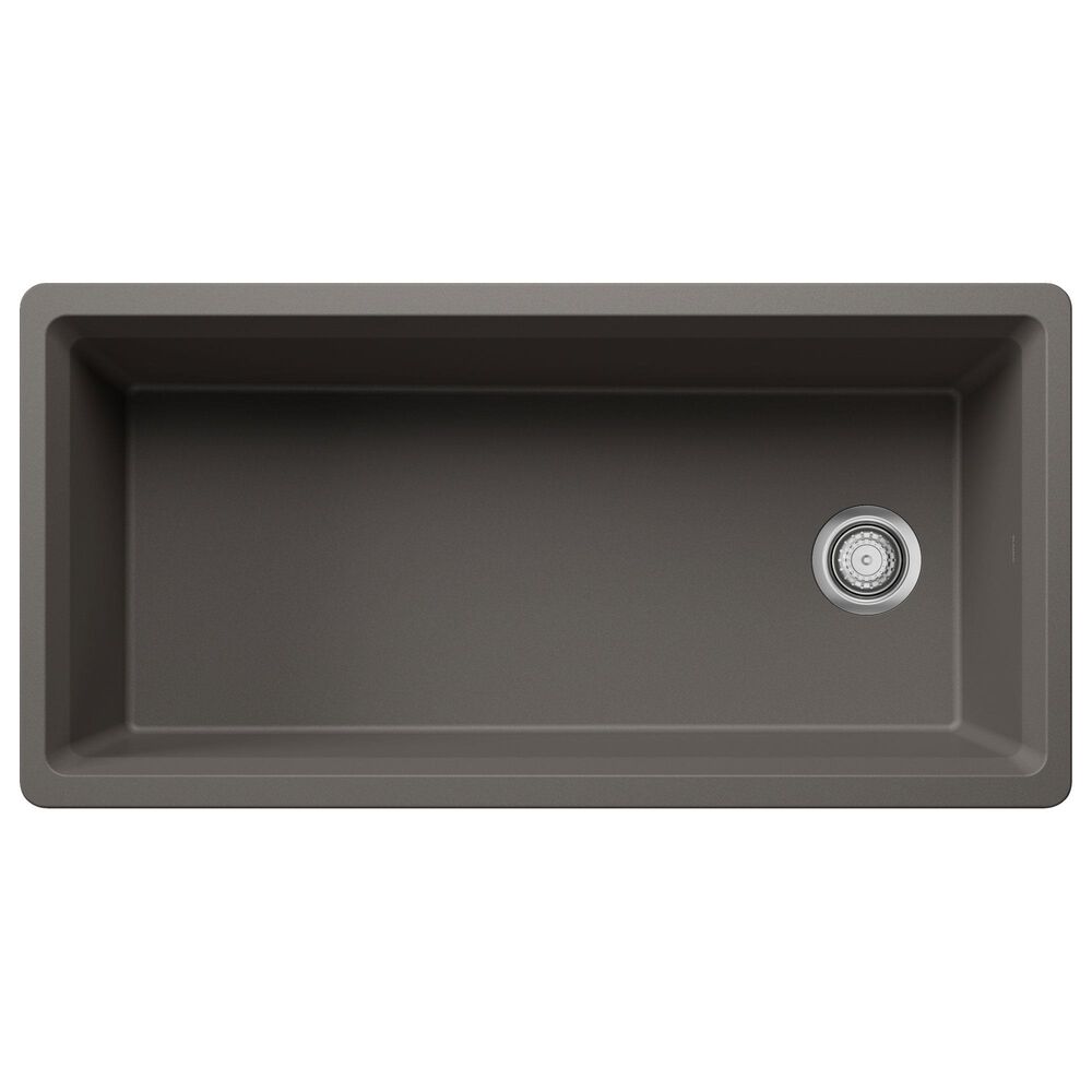 Blanco Inteos 39&quot; Undermount Single Bowl Kitchen Sink in Volcano Gray, , large