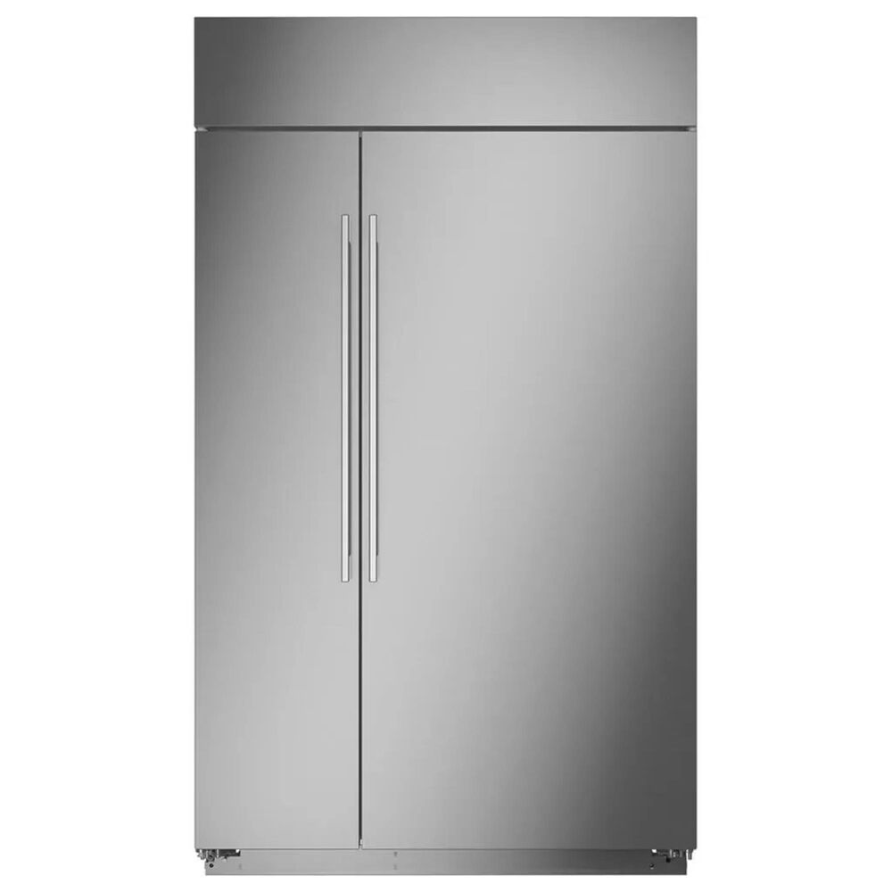 Monogram 48" Smart Built-In Side by Side Refrigerator in Stainless Steel (Handles Sold Separately), , large