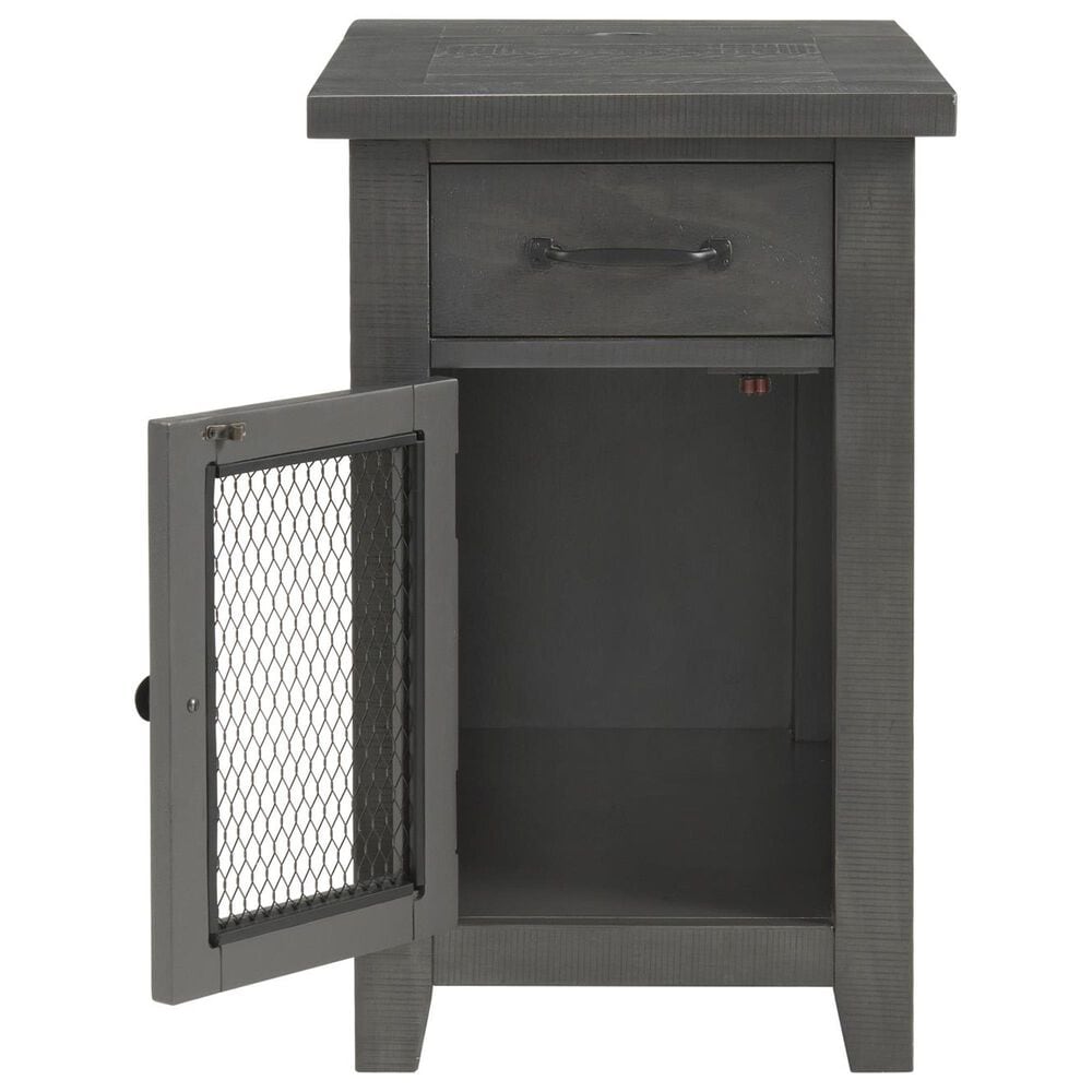Forma &amp; Co Rustic Chairside Table in Grey, , large