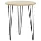 Maple and Jade Accent End Table with Hairpin Legs in Brown and Black, , large