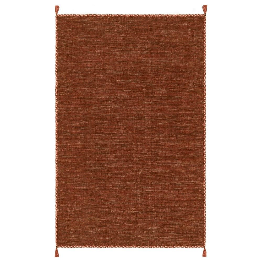 Safavieh Montauk 5" x 8" Orange and Black Area Rug, , large