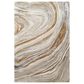 Surya Kavita 6" x 9" Charcoal, Dark Brown, Camel, Gray and Tan Area Rug, , large